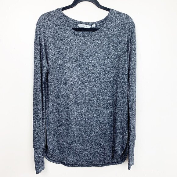 Athleta Long Sleeve Grey Space-dye T-shirt - Small - Picture 1 of 7